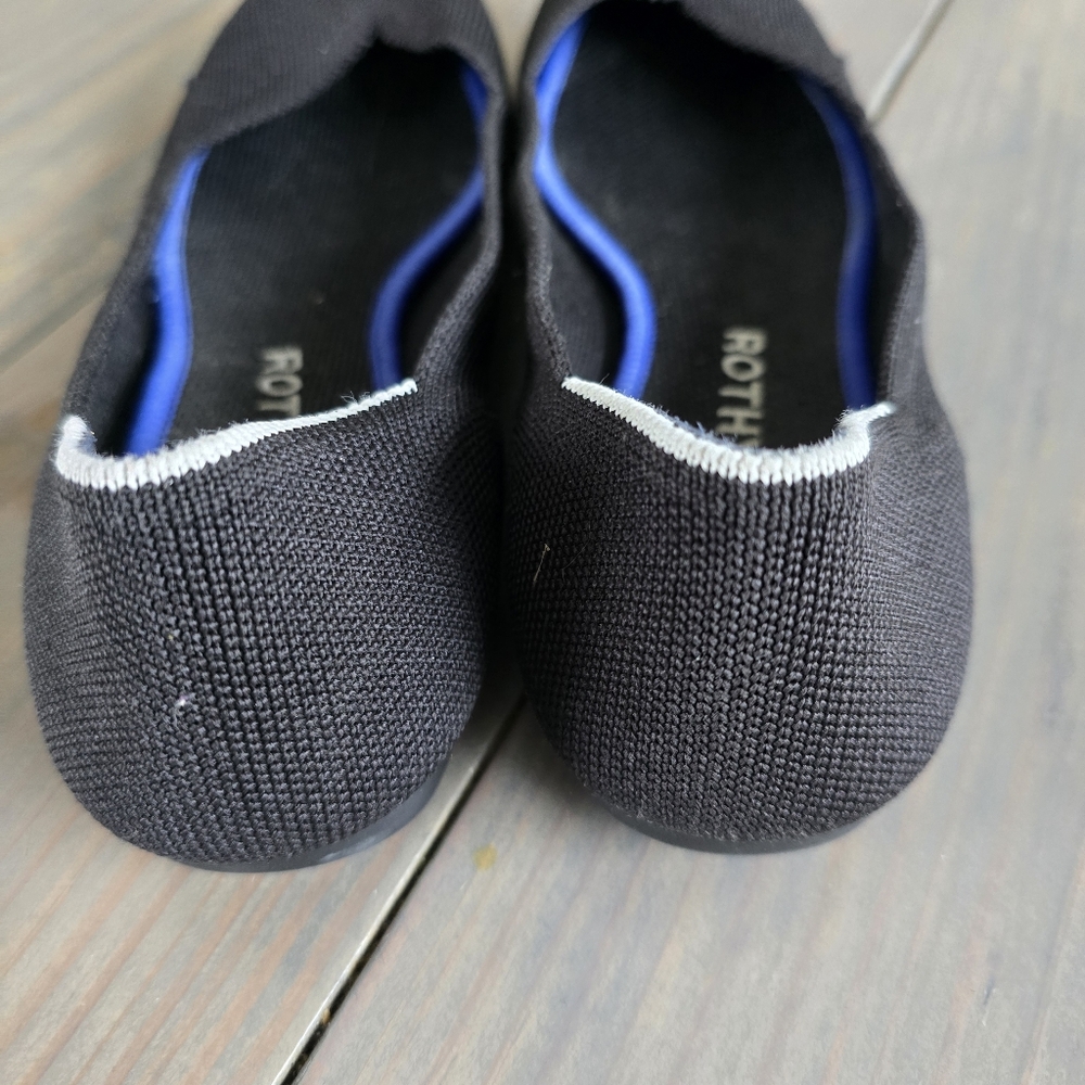 Rothys the point black ballerina flats size 8 - Picture 3 of 10